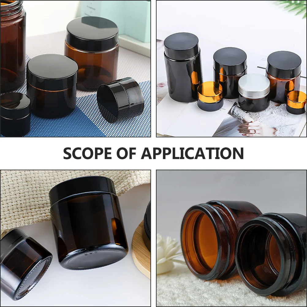 

15Pcs Cosmetics Bottle Small Glass Cream Container Leak-Proof Refillable Travel Storage Bottle Portable Lightweight