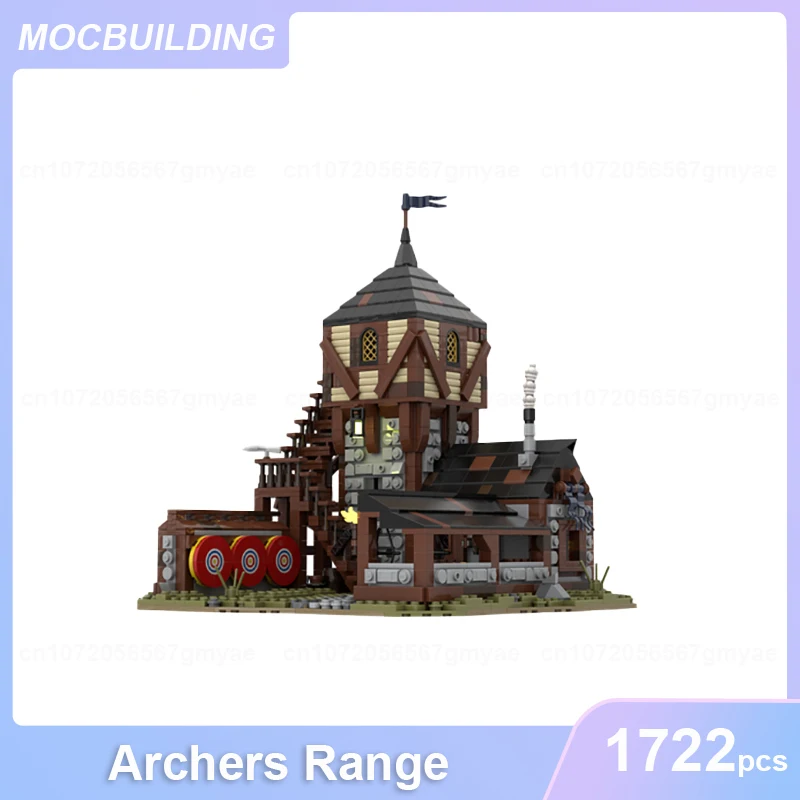 Archers medievali gamma modello MOC Building Blocks fai da te assemblare mattoni castello architettura Display raccogliere giocattoli di natale regali 1722 pezzi