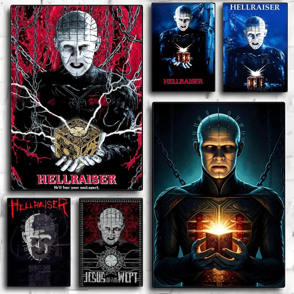 

Horror Movie H-Hellraiser F-Fantasy Poster HD Art Mural Waterproof Wall Decor Durable DIY Home Decoration for Living Room