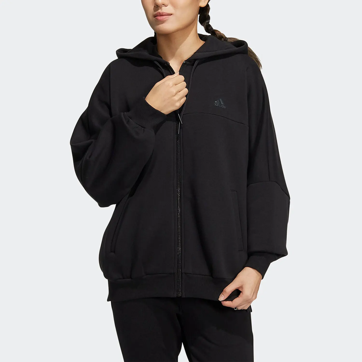 

Оригинальное зимнее спортивное плюшевое пальто Adidas для женщин HM2814