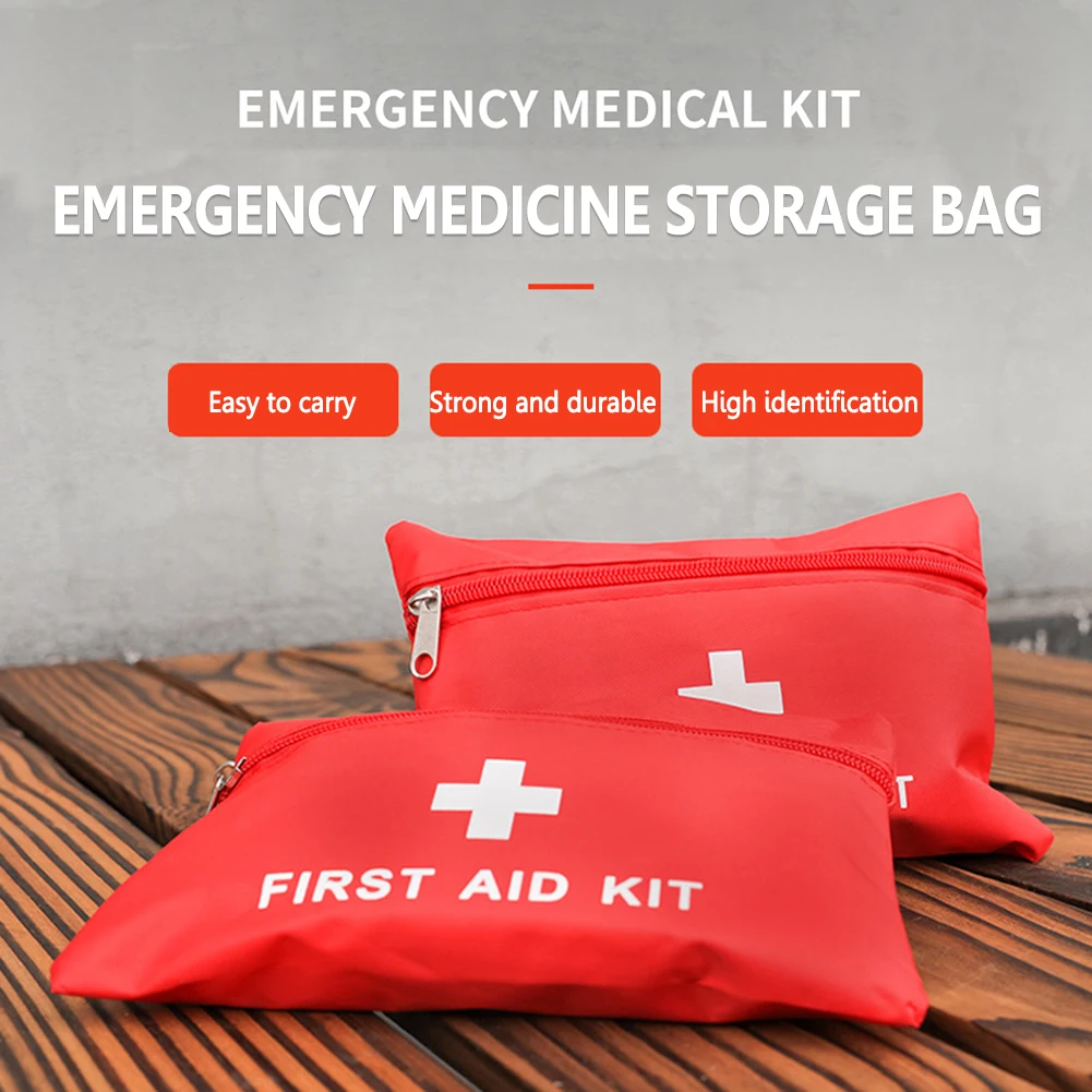

First Aid Kit Bag Empty First Aid Storage Box Small First Aid Bag First Aid Hard Case Empty for Household Outdoor Travel