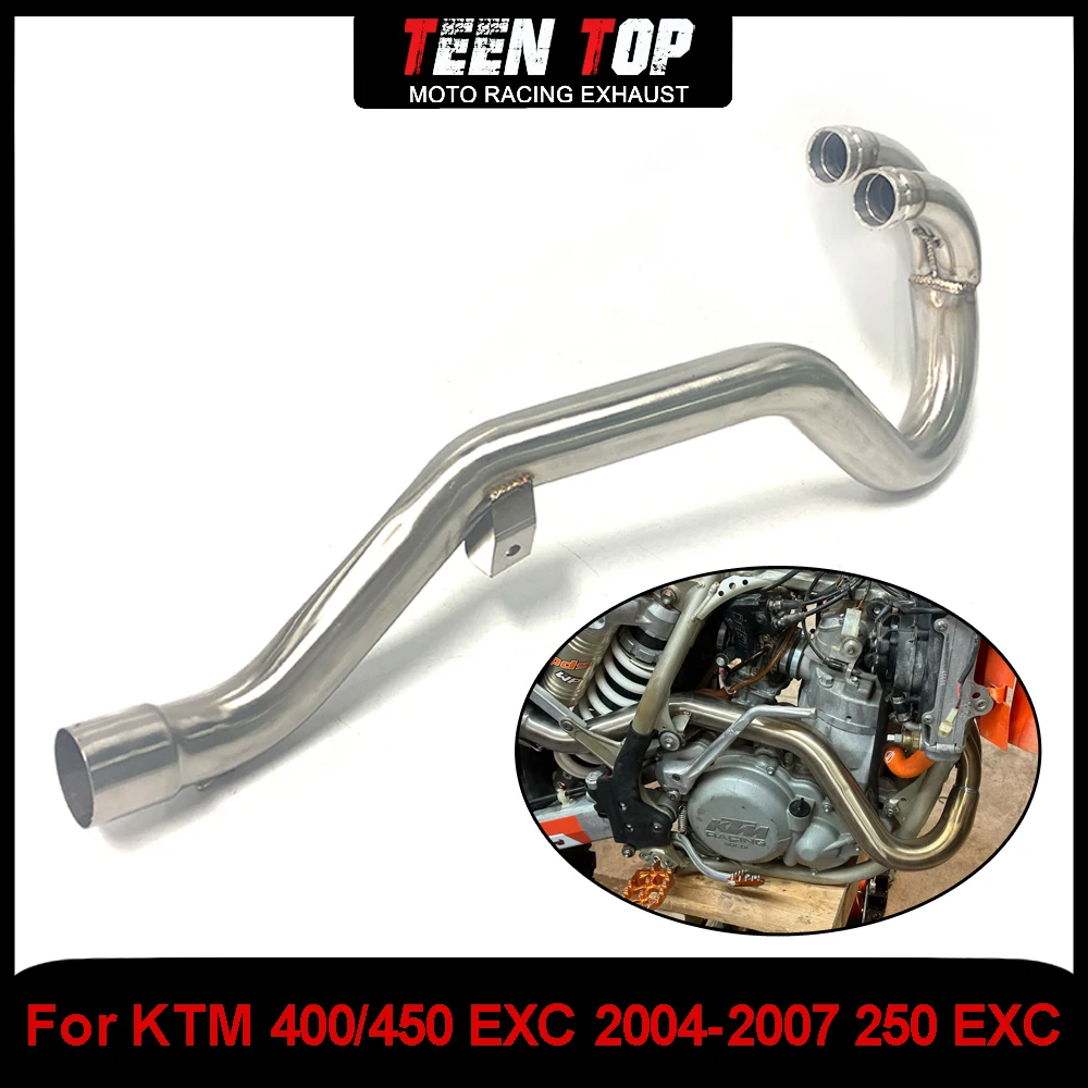 

Motorcycle Exhaust Elbow For KTM 525 EXC 450 SX/SXS/XC Dirt Bike Exhaust Stainless Steel Connect Tube 450 EXC 2004-2007/17-19