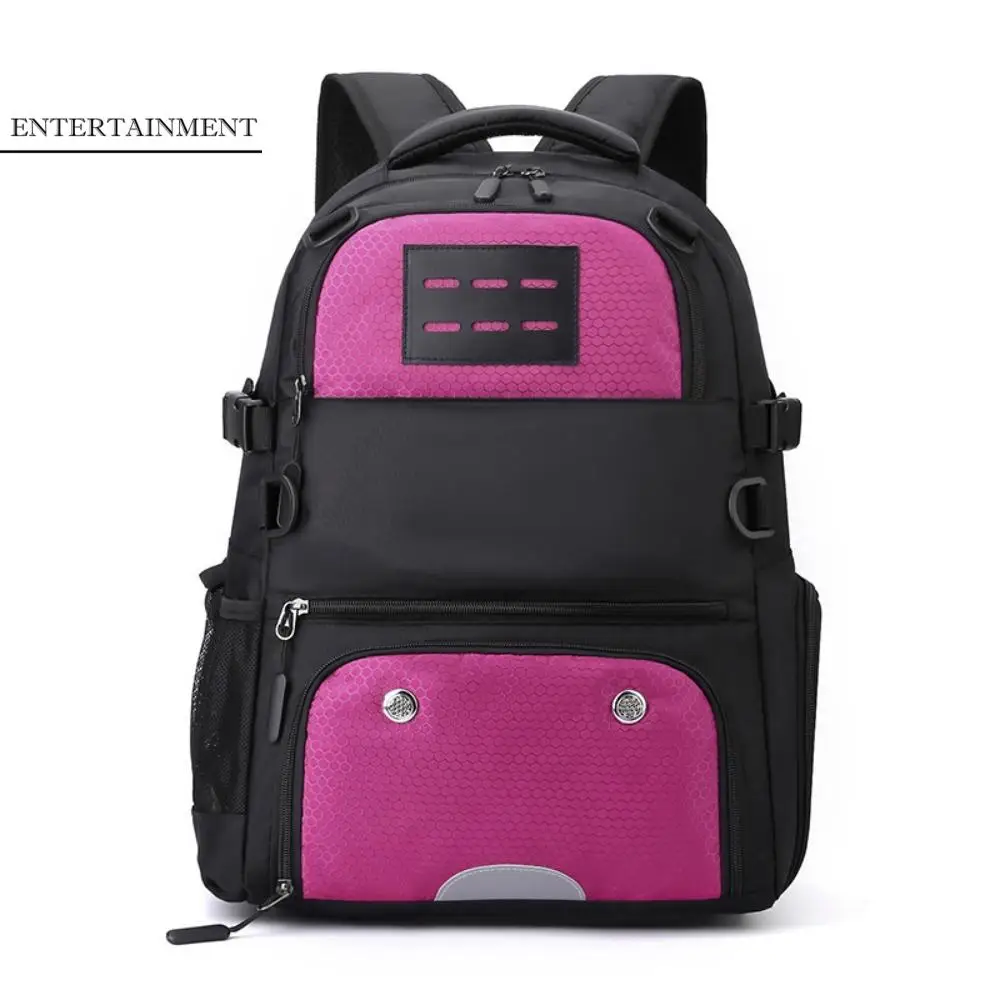 

Large Capacity Sports Basketball Backpack with Shoes Bag Detachable Net Soccer Bag Multi Pockets Oxford Fabric