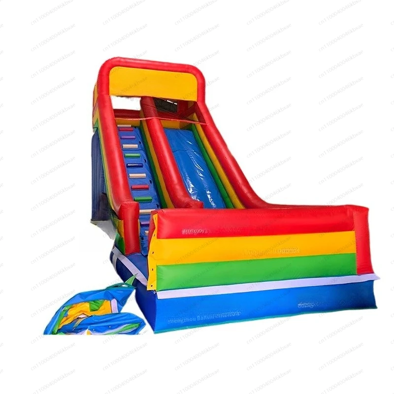 

Mobile Rainbow Bouncy Castle Children's Park Outdoor Stall Playground Equipment Water Slide