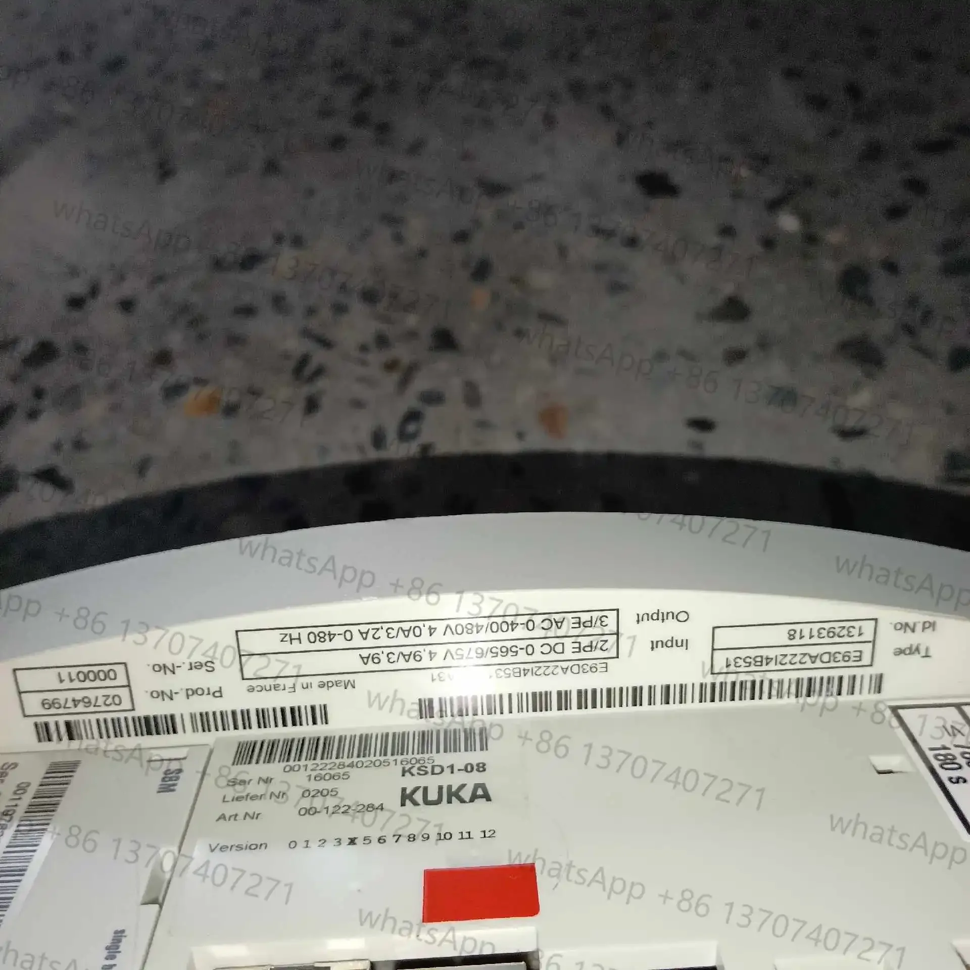 KSD1-08 00-122-284 Servo Drive para Robô KUKA