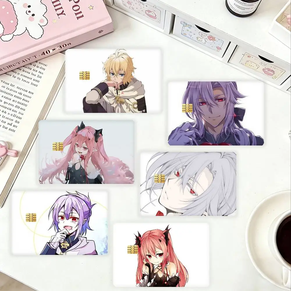 

Seraph of the End HD Waterproof Card Skins Protective Stickers for Credit Bank Game Cards