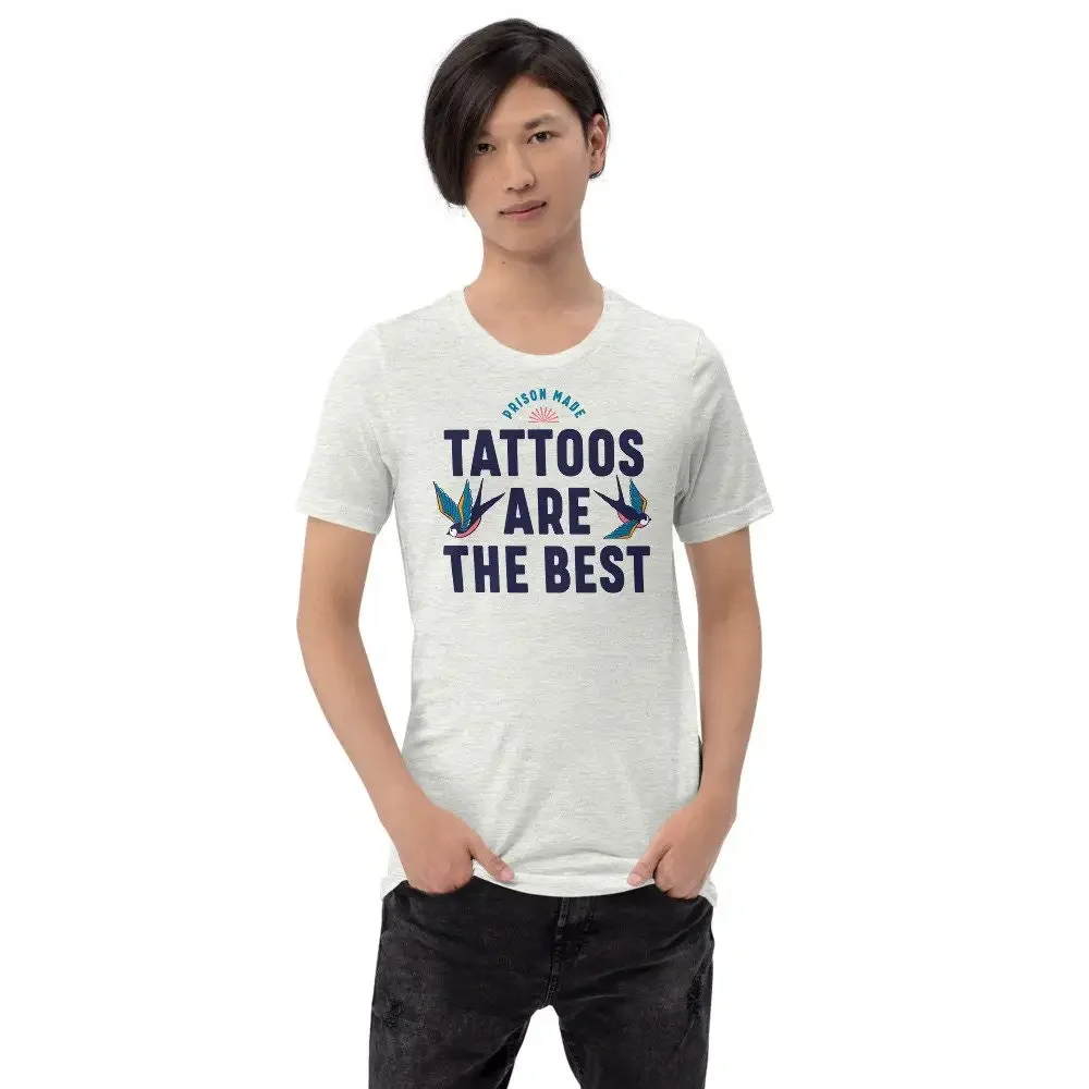 Tattoos make this T Shirt look even better