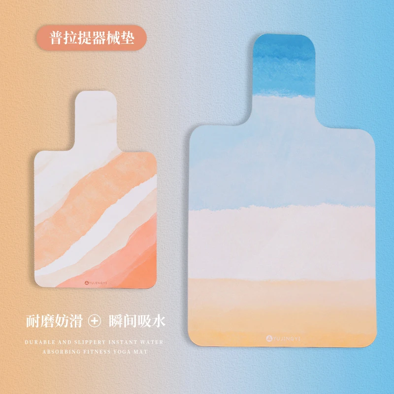 

Новый высококачественный напечатанный противоскользящий коврик для пилатеса из замши и резины, защитный коврик для йоги, толстый, портативный, подходит для тренировок
