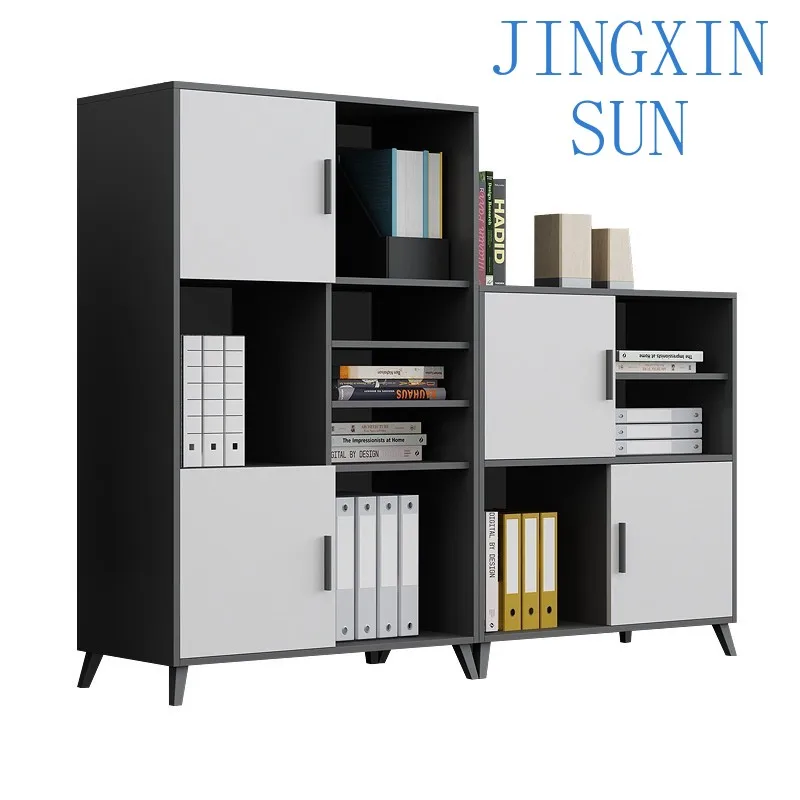Multi-layer partition filing cabinets, silent pulley system, office storage bookcases