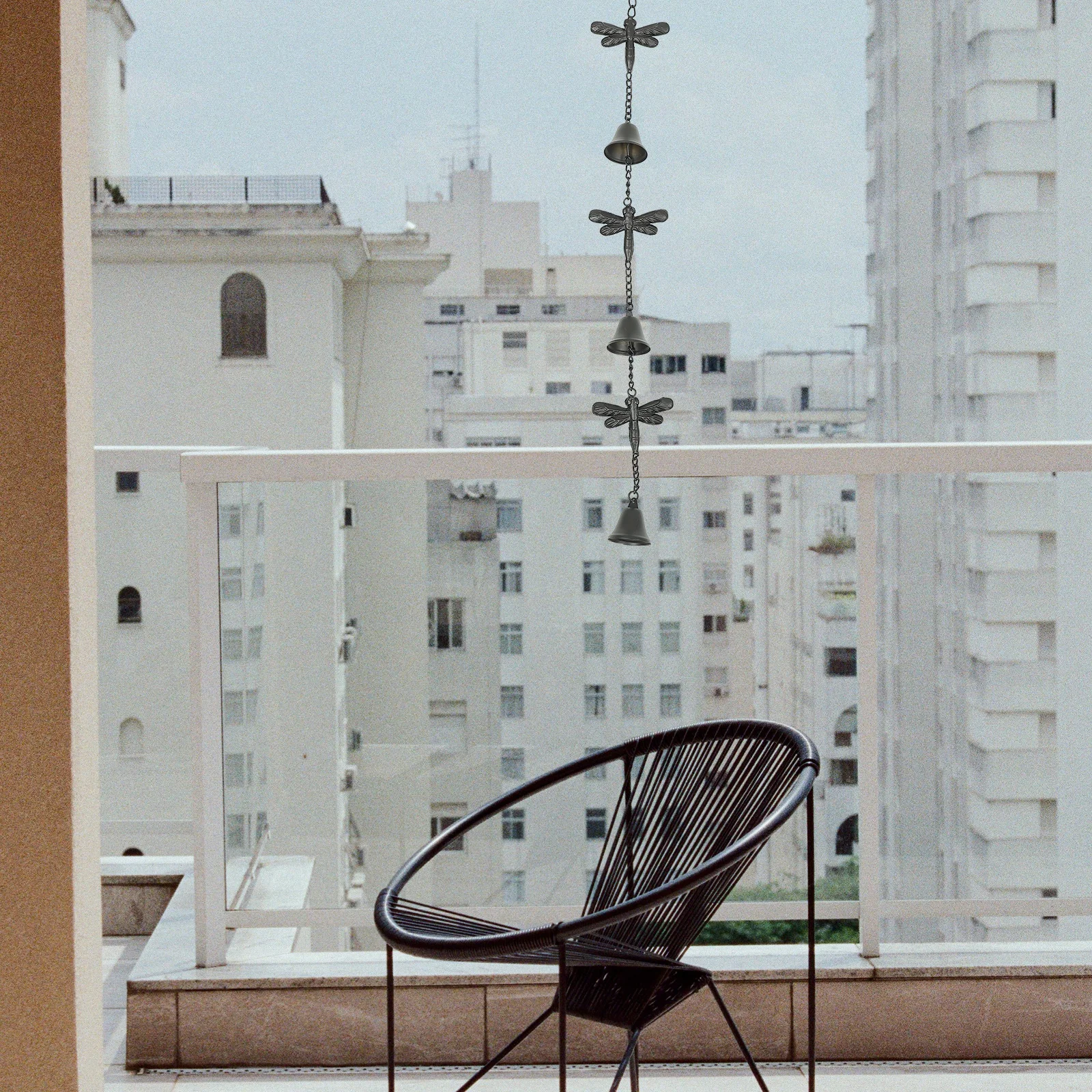 

Delicate Dragonfly Wind Chime Metal Garden Decor Peaceful Mood for Living Room Bedroom Study Outdoor Areas Wind Chime