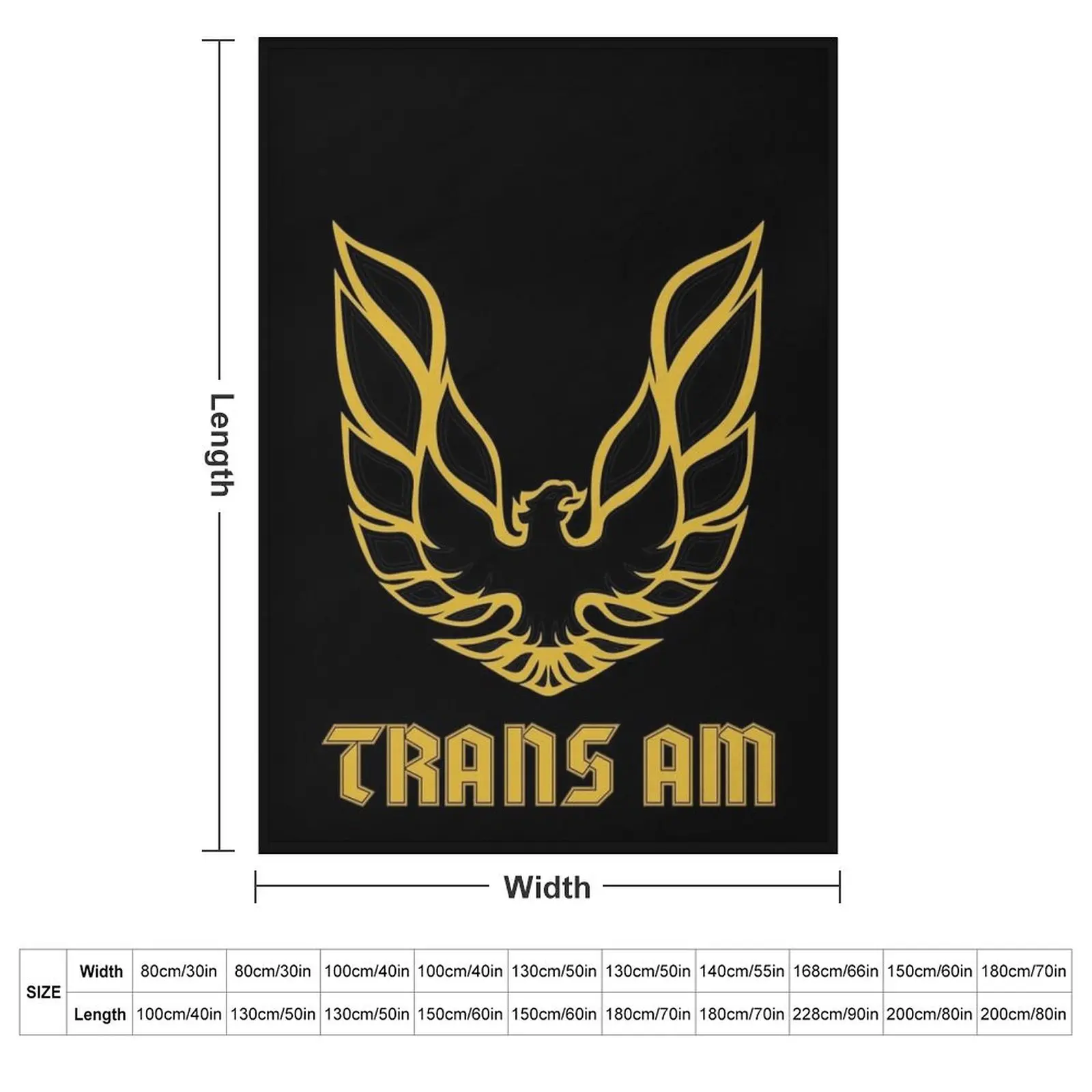 Logo Trans AM Throw Blanket Luxury Throw Soft Beds warm winter Luxury St Softest Loose Blankets