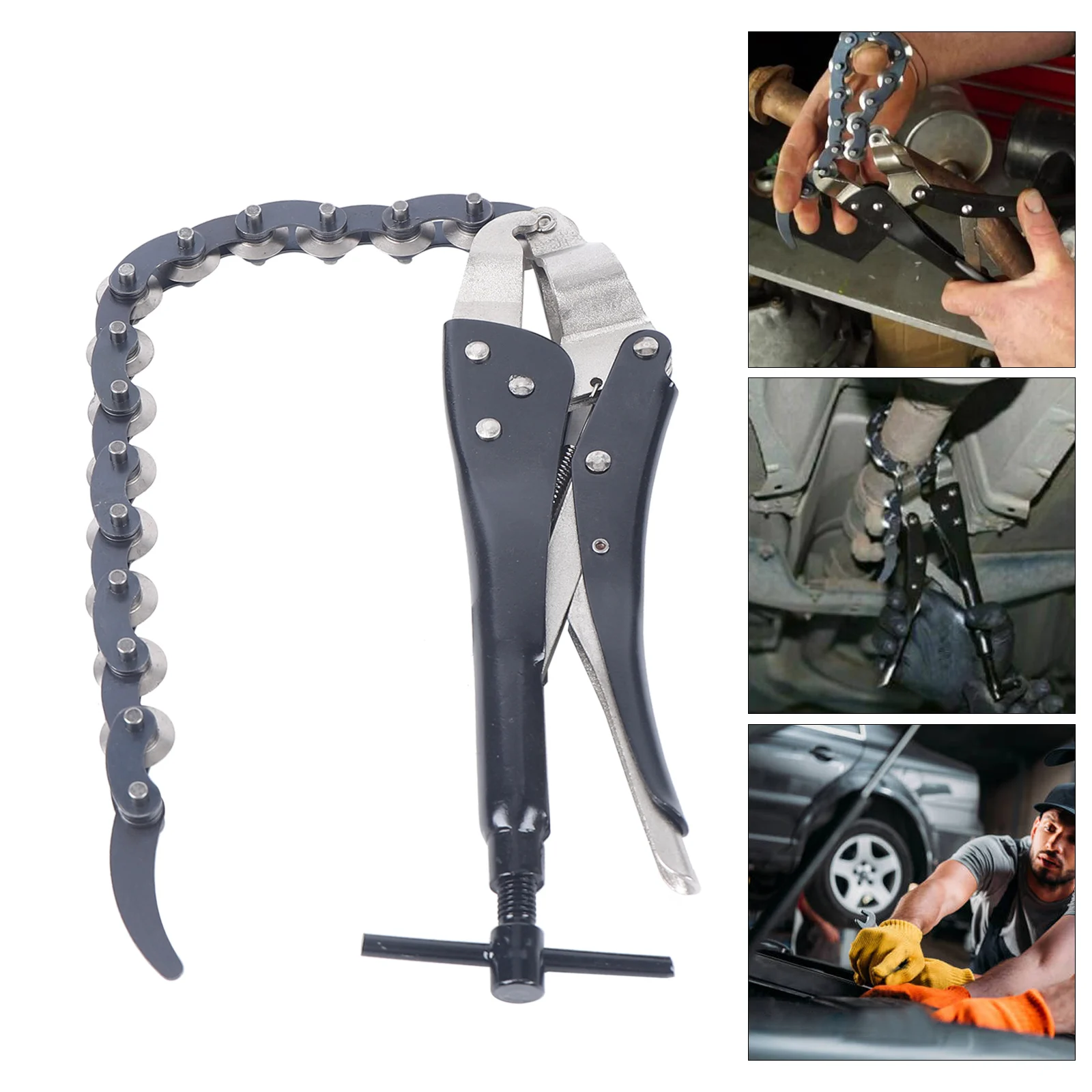 Car Exhaust Pipe Cutter Plier Multi Wheel Chain Lock-grip Tube Wrench Accessories Tool Cutting Thickness 1.5mm Lock-grip Plier