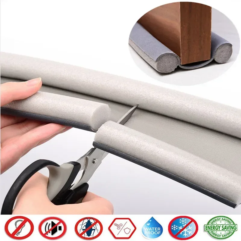 

Door bottom seal strip weather stripping Guard Blocker Sealer Stopper burlete puerta casa soundproof tape gap Sealer Protector