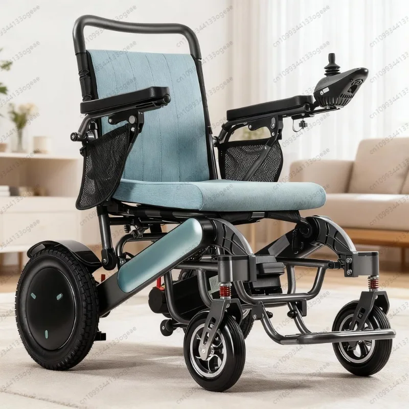 High End Intelligent Fully Automatic Folding weight Electric Wheelchair for Elderly Mobility Wheelchair