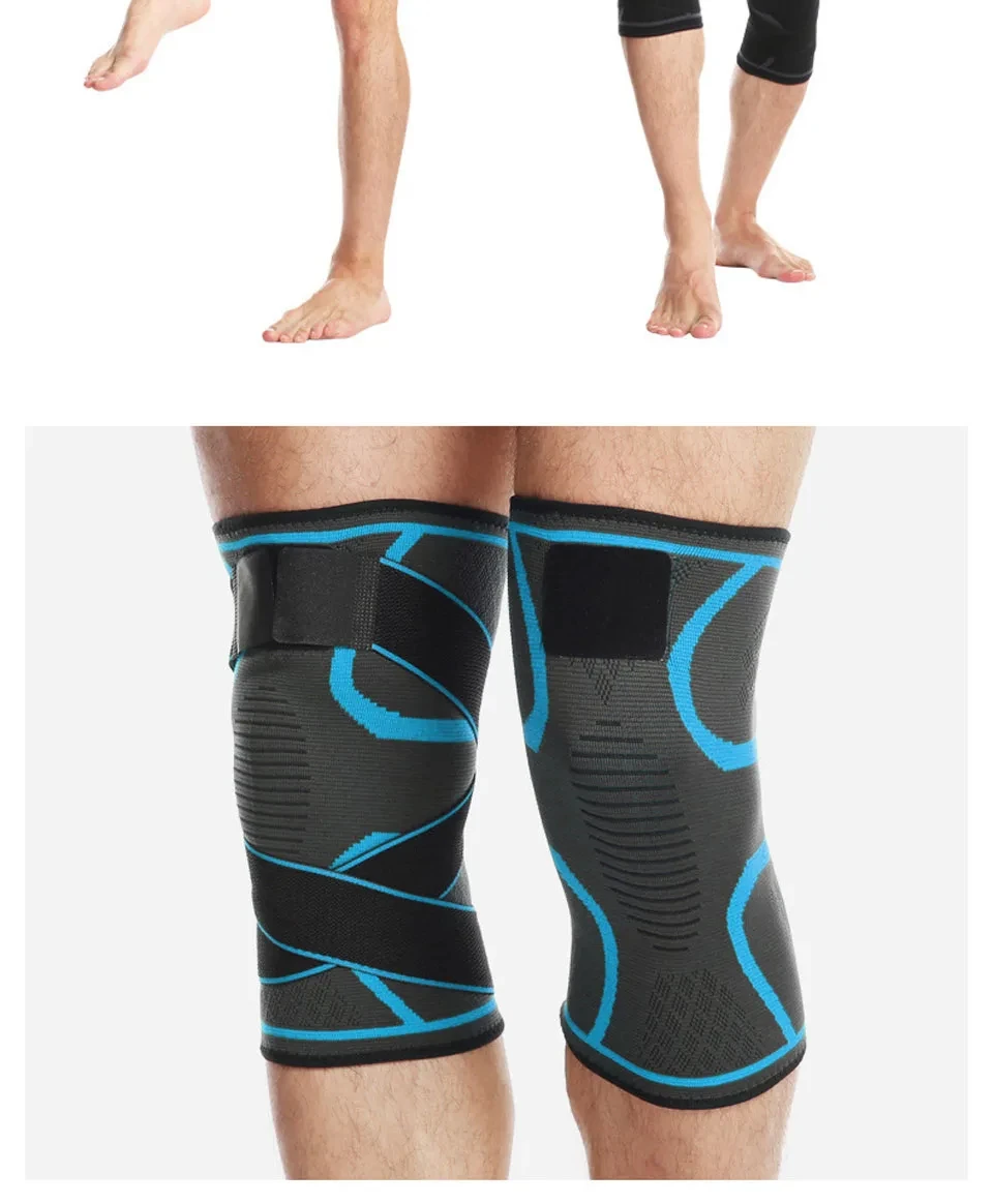 1pc Sport Fitness Knie Pads Unterstützung Bandage Hosenträger Elastische Nylon Sport Kompression Hülse für Basketball – Detail 11