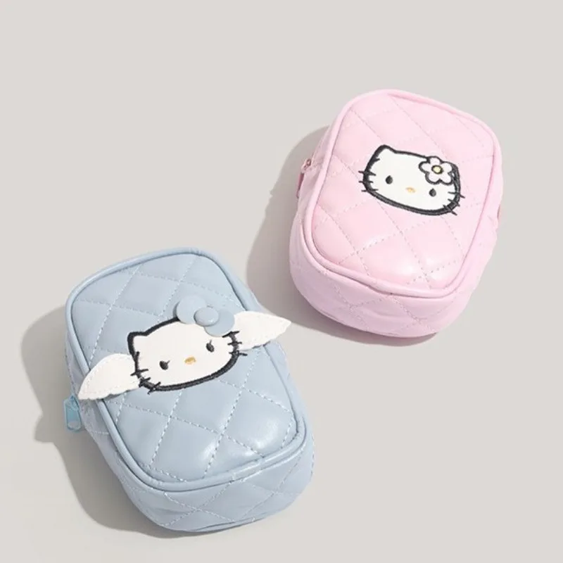 

Kawaii Hello Kitty Storage Bag Girl Heart Lingge Camera Lipstick Bag Hand in Hand To Get Change Bag Women Accessories Wholesale