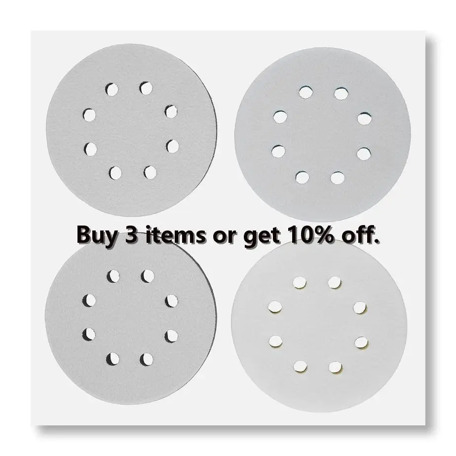 ✼4 Pack Foam Sanding Pads for Orbital Sander, 5 Inch 8 Holes Orbital Sander Surfprep Foam Pad