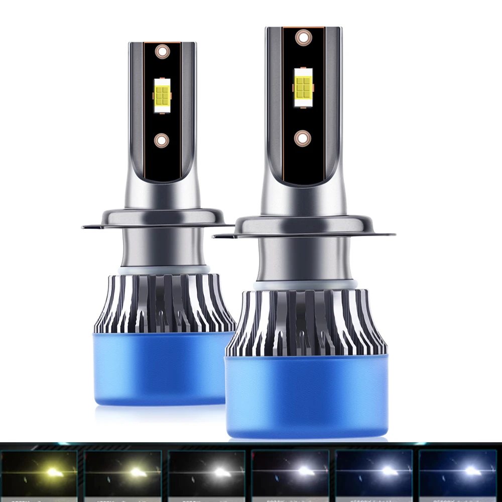 

2Pcs 6500K LED H7 H4 H1 Car Headlight Bulbs H8 H11 H9 9012 9005 HB3 HB4 110W 30000LM Auto LED Lights For Car Fog Light Kit