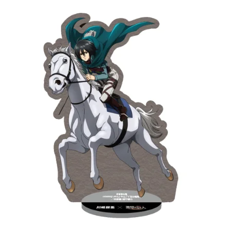 Game Levi Ackerman Mikasa Eren Yeager Hange Zoe Acrylic Stand Doll Anime Figure Model Plate Cosplay Toy for Gift