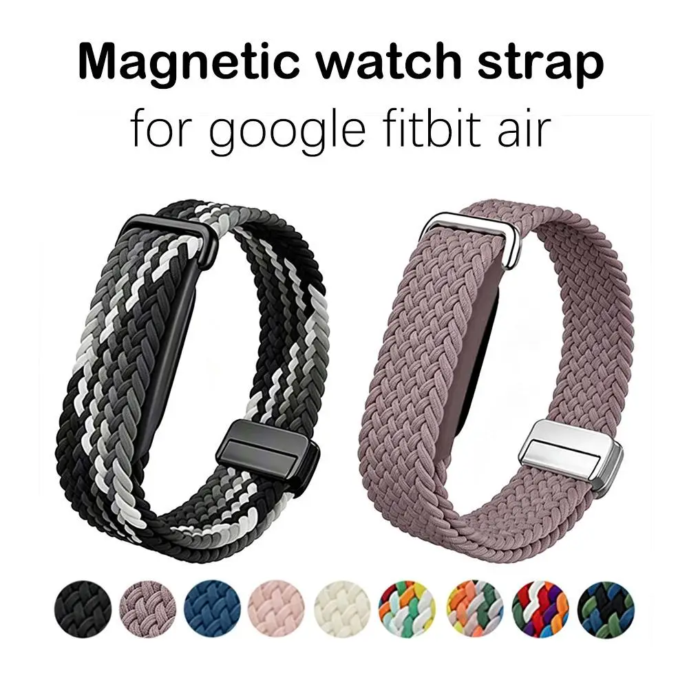 Woven Nylon Strap For Google Fitbit Air Magnetic Closure Replacement Wristband Comfortable Sweat Resistant Sport Band