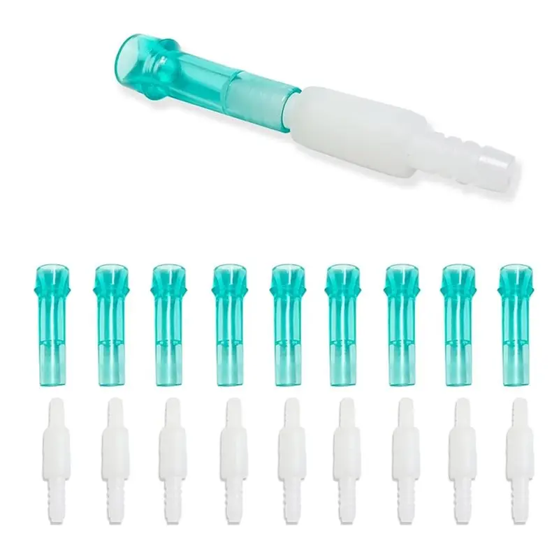 

A76X-10-Pack Oxygen Tubing Swivel Connectors, 360-Degree Rotation, Standard Size - Male/Female