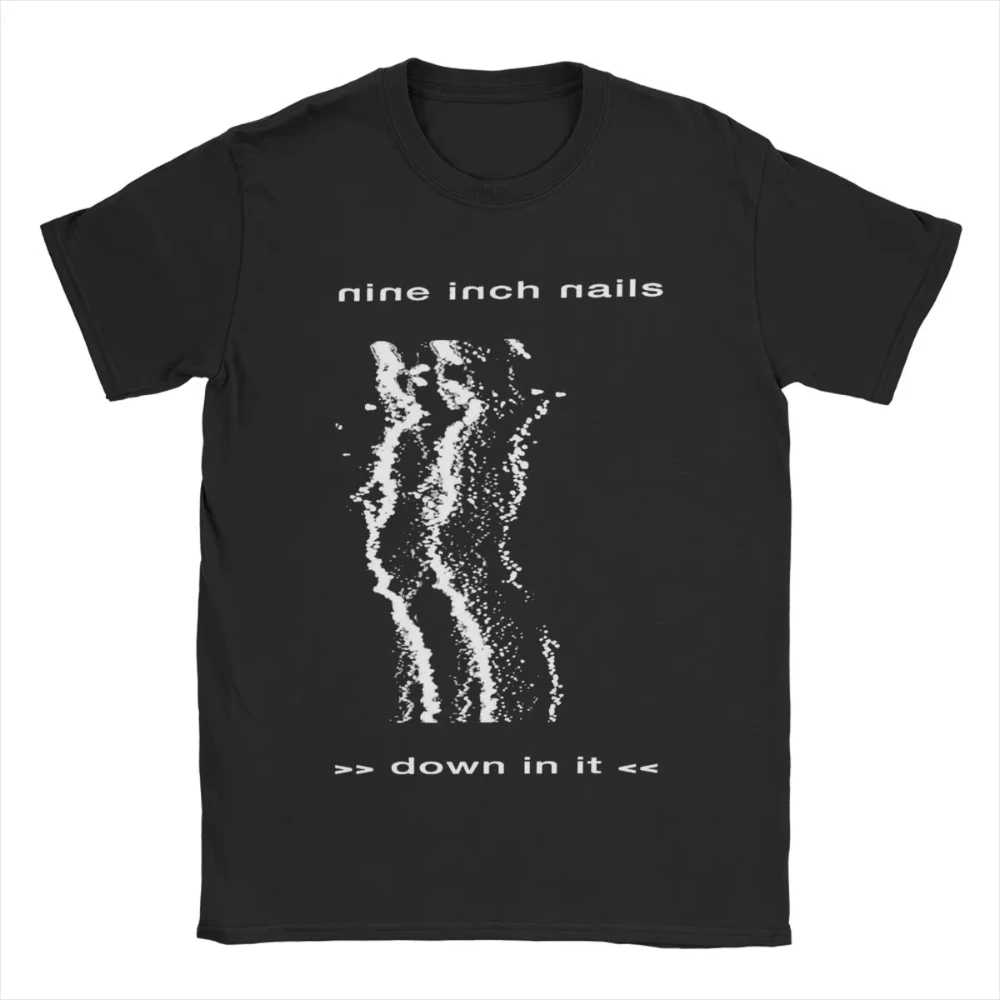 

The Nails Down in Nine Inch Nails NIN T Shirt Men's Women Cotton Vintage T-Shirts Crewneck Tees Short Sleeve Clothes Gift Idea