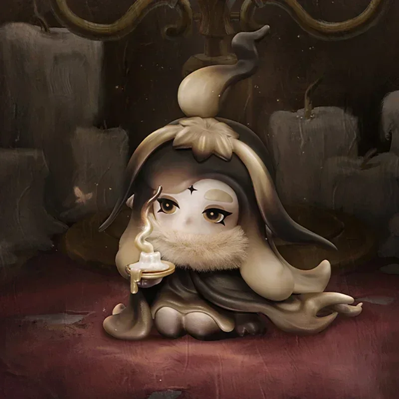 POP MART CHAKA Candle Whisper Series กล่องสุ่ม ตุ๊กตาตั้งโต๊ะ ของตกแต่งน่ารัก ของขวัญสำหรับเด็กผู้หญิง ของเล่นฟิกเกอร์อนิเมะ