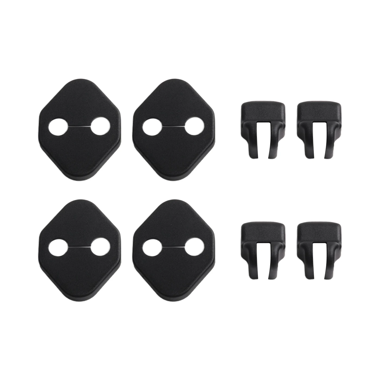 8PCS ABS Door Lock Cover Protector Set Compatible With For Toyota For RAV4 2019 To 2022 Door Handle Trim Cover/ For Exterior