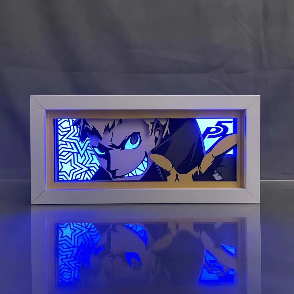 Persona 5 Ryuji Sakamoto Anime Light Box for Bedroom Decor 3d Led Night Light Desk Manga Lightbox Birthday Gift Table Lamps