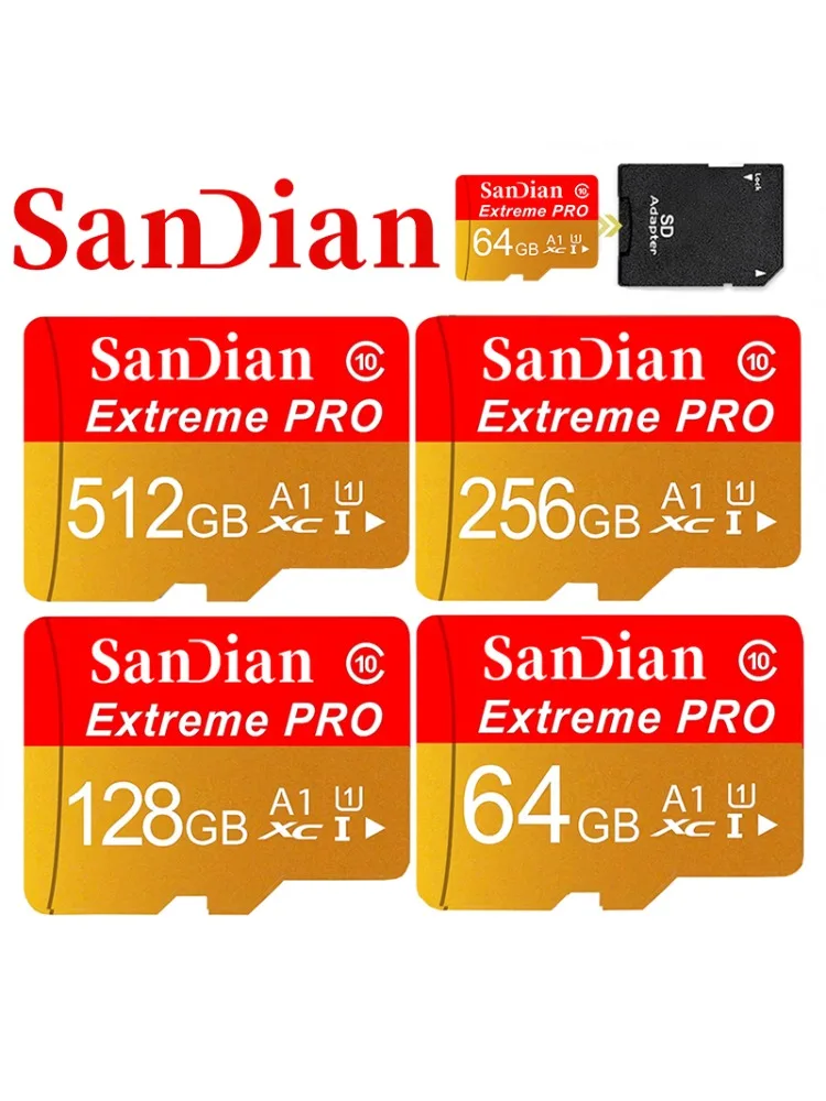 Karta pamięci Advanced Micro TF SD o pojemności 64GB 256GB 128GB, karty SD, karty TF, C10 UHS-I do GoPro/kamery na ciało/tabletu/komputera/Smart TV — zdjęcie produktu 7