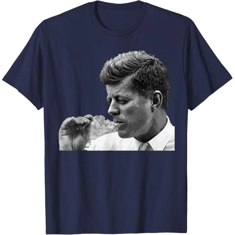 JFK John F Kennedy Cigar Smoking Smoker T-Shirt