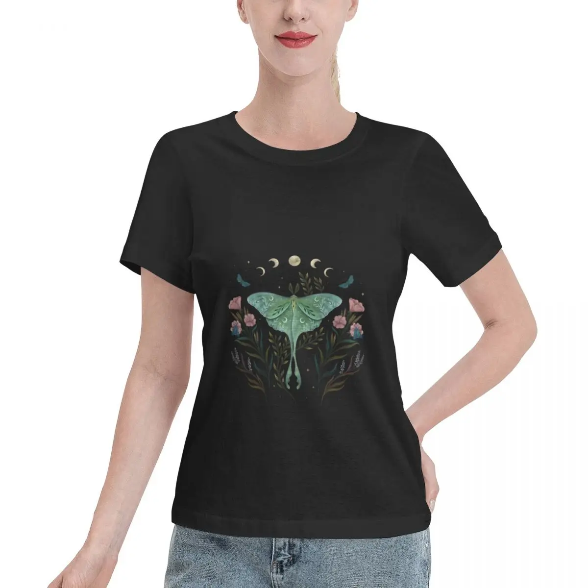 Skin Safe Luna And Forester Oversized Women's T-shirt Classic Wear Resistant Top