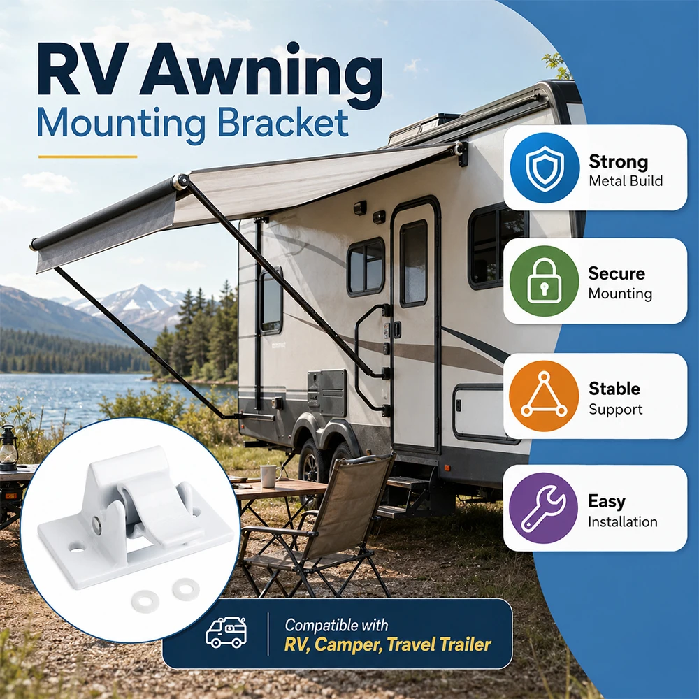 3104653.005 For Camper Travel Trailer Accessories Durable RV Awning Base Mounting Bracket