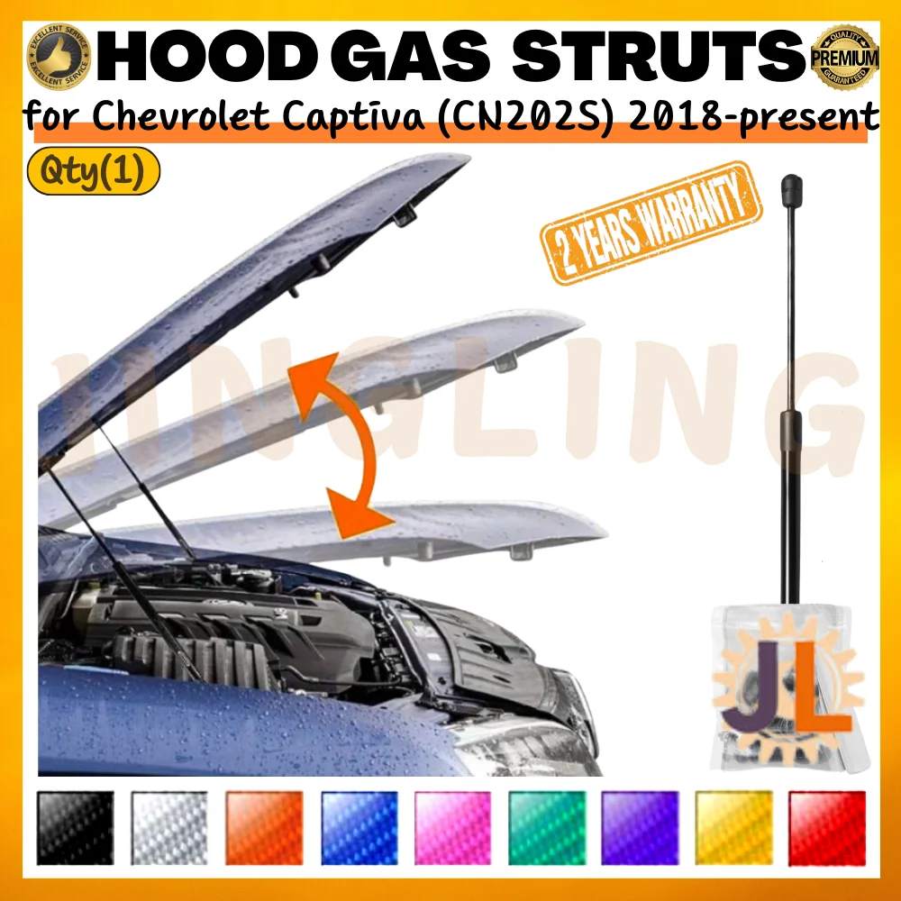 

Qty(1) Hood Strut for Chevrolet Captiva (CN202S) 2018-present Front Bonnet Gas Spring Shock Absorber Lift Support Damper Bar