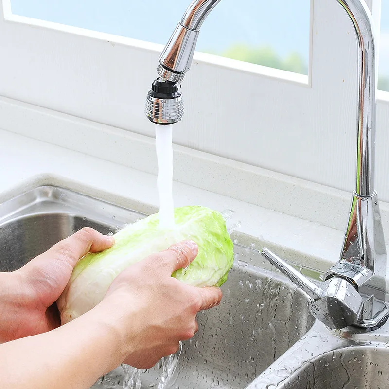 Universeller spritzwasser geschützter Wasserhahn mit universellem Schwenk kopf, verlängerter Wasserhahn zum Waschen und Schäumen, drehbarer Dusch kopf, universell