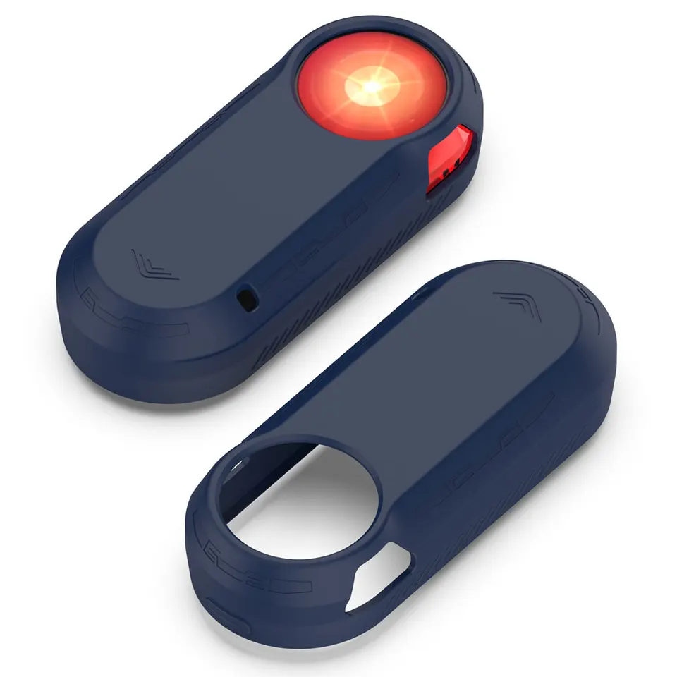 Para garmin varia rtl515 capa de silicone casos luz da cauda