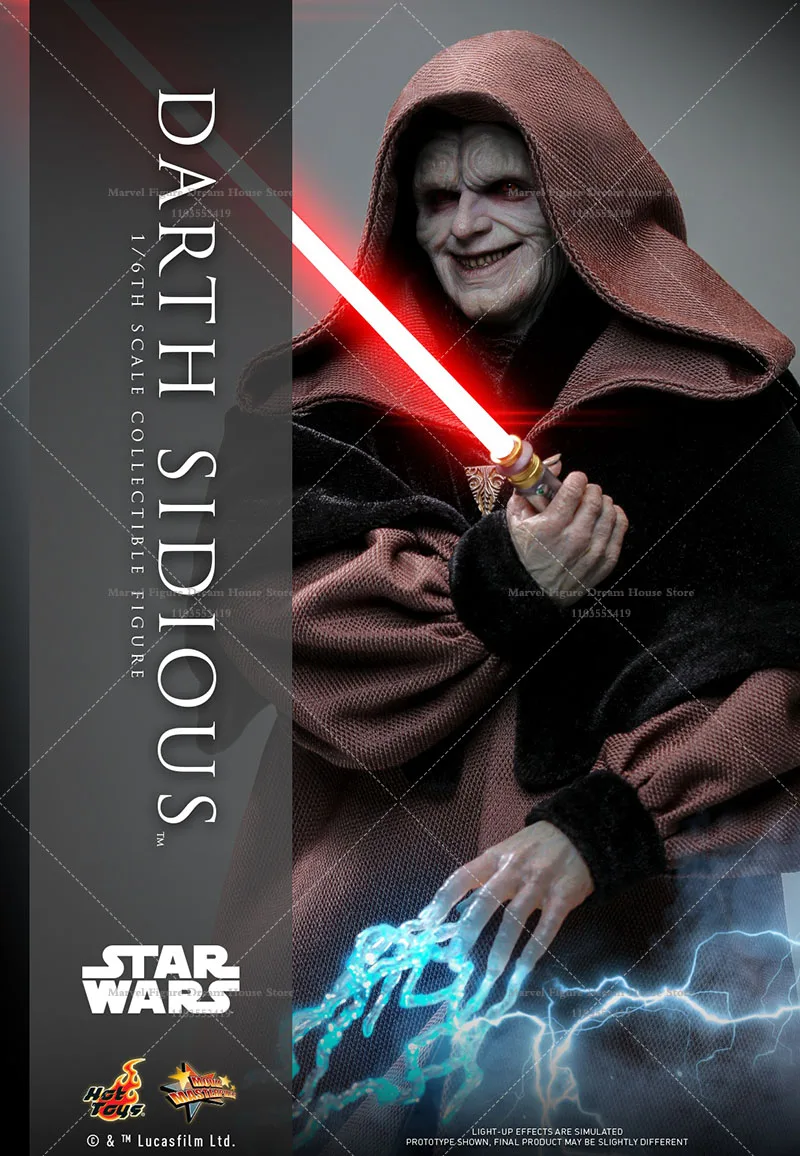 In Voorraad HOTTOYS MMS745 1/6 Schaal Star Wars Darth Sidious Galactic Empire Tyrant 12-inch Volledige Set Action Figure Mannelijke soldaat