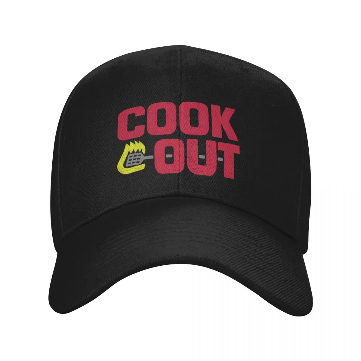 Cookout - Vintage Chalk Texture - Red & Gray Baseball Cap dad hat birthday Hats For Women Men's