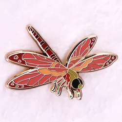 Dragonfly Enamel Pin Anisoptera Badge Beautiful Flying Insect Brooch Jewelry Backpack Decorate