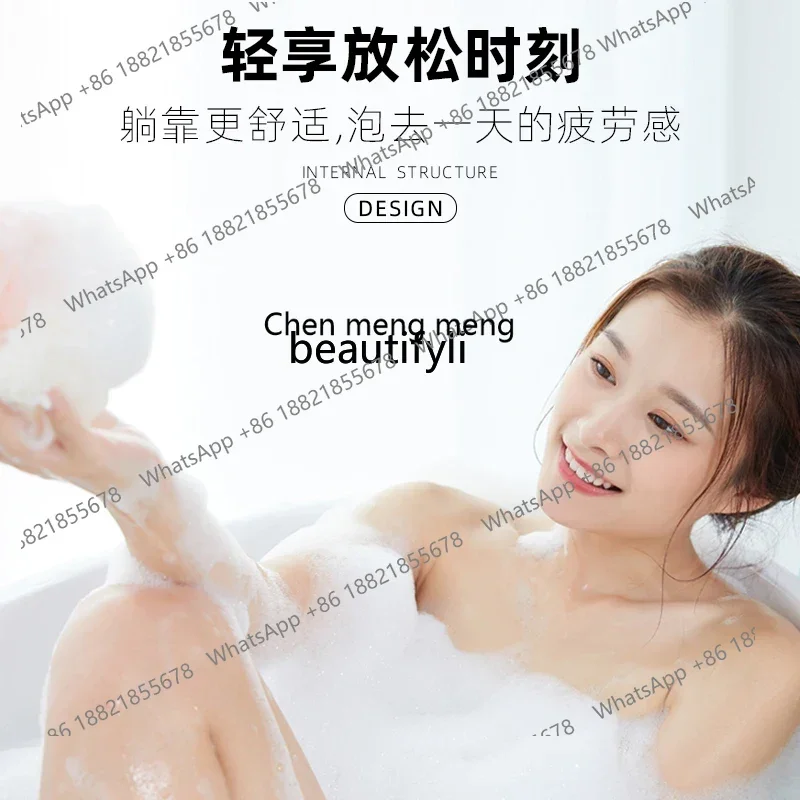 New arrive oval bathtub constant temperature small apartment thin  bed and breakfast simple modern home independent seamless int
