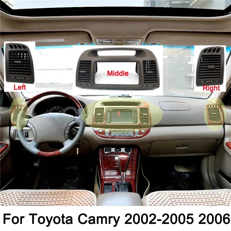 

Автомобильная рама для Toyota Camry 2002-2006, 2 Din, кондиционера, вентиляционной решетки