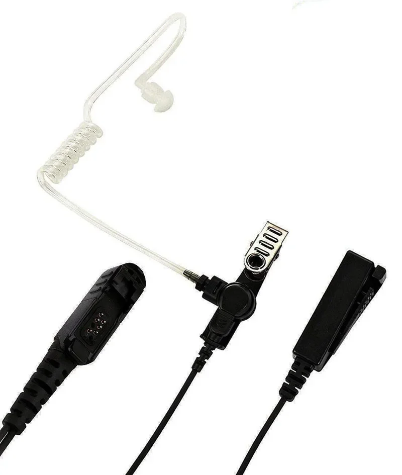 Walkie Talkie Acoustic Air Tube Earpiece PTT Mic Headset For Motorola DP2400 DP2600 XPR3300 XPR3500 XIR P6620 P6600 3300 E8600