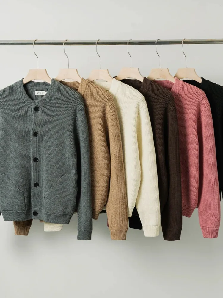 

Вязаный кардиган высокого давления, свитер для пар, осень-зима, теплый стройный рукоделие, мужской и женский длинный свеч на пуговицах