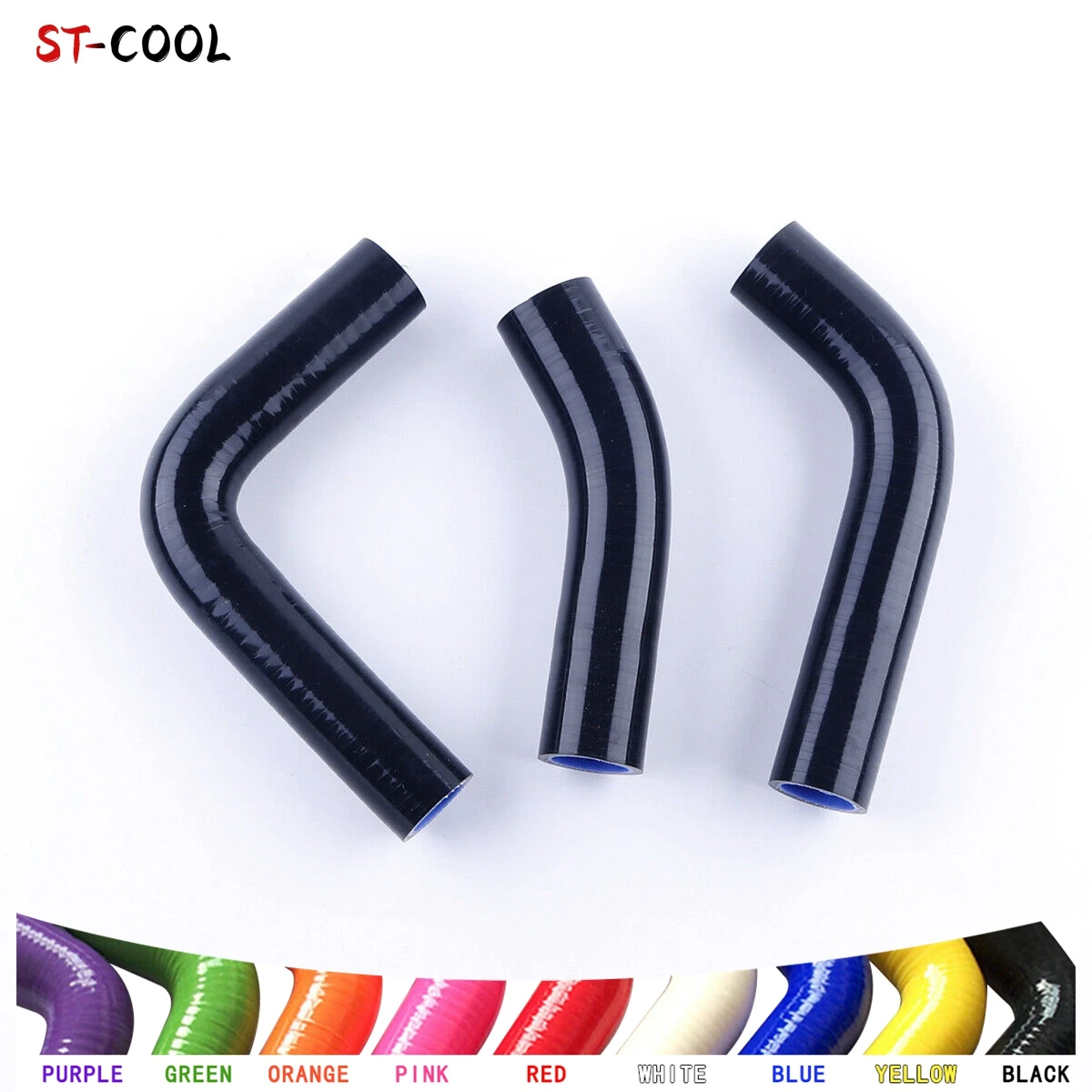 

For Yamaha RD 350 250 RZ RD250LC RZ250 RD350LC RZ350 Coolant Radiator Hoses Kit Silicone Tubes 4Pcs 10 Colors