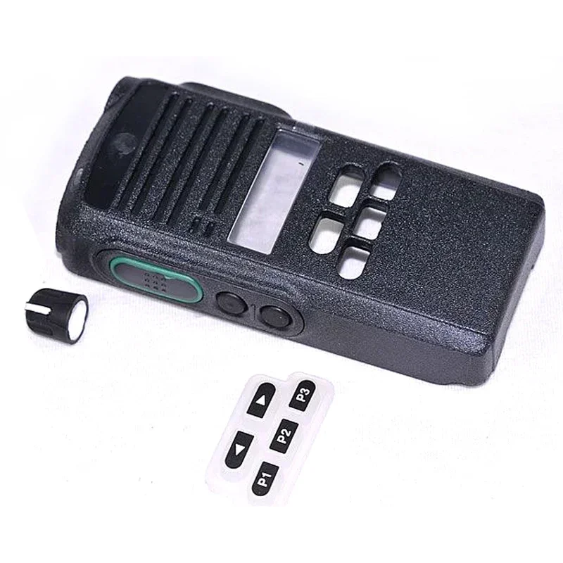 

Set Front Panel Cover Case Housing Shell for Motorola CP1300 CP1308 Radio Walkie Talkie with Volume Knobs Keypads Kits