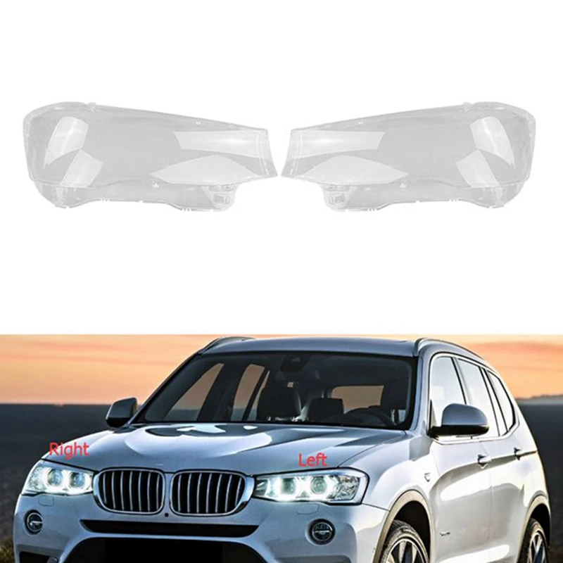 

Car Headlight Shell Lamp Shade Transparent Lens Cover Headlight Cover For-BMW X3 F25 X4 F26 2014 2015 2016 2017