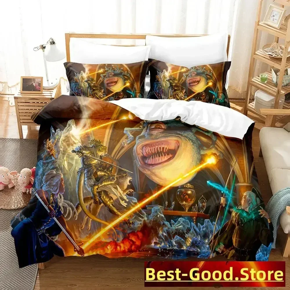 New M-Magic The Gathering Bedding Set Cartoon Anime three-piece set Adult Kid Bedroom Duvetcover Sets 3D Kawaii twin set