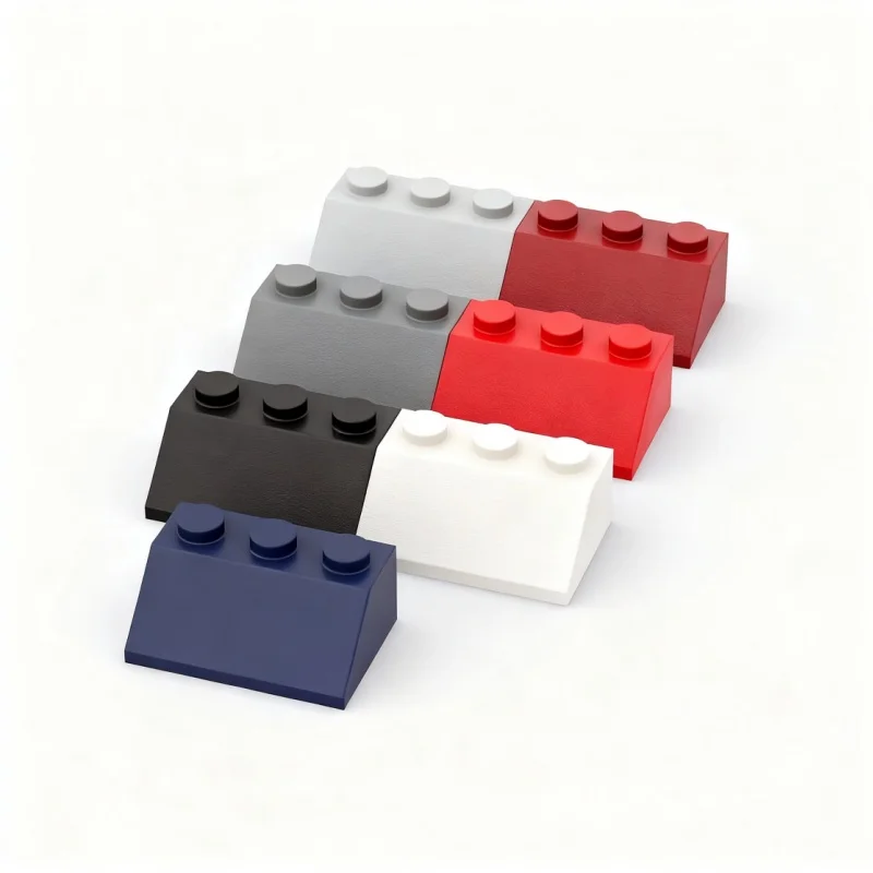 

60PCS ROOF TILE 2X3/45°Compatible With 3038 Bricks, Slopes MOC Self-Locking Bricks Building Blocks Toys Accessories