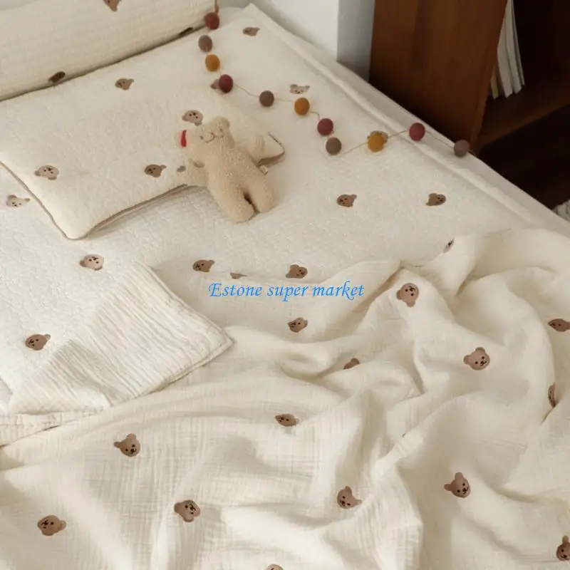 

090B Autumn Baby Sleeping Blanket Soft 6 Layers Bamboo Cotton Infants Print Bedding Blanket