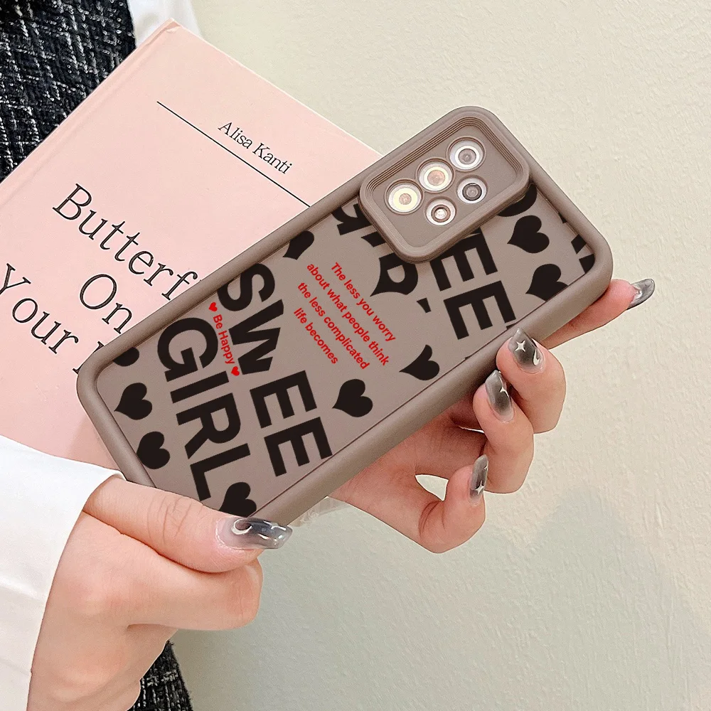 Case For Samsung S26 S25 S23 S22 Ultra Plus S24 FE A15 A55 A56 A54 A17 A07 A36 A53 A57 A37 Creative Love Heart Silicone Cover - view 5
